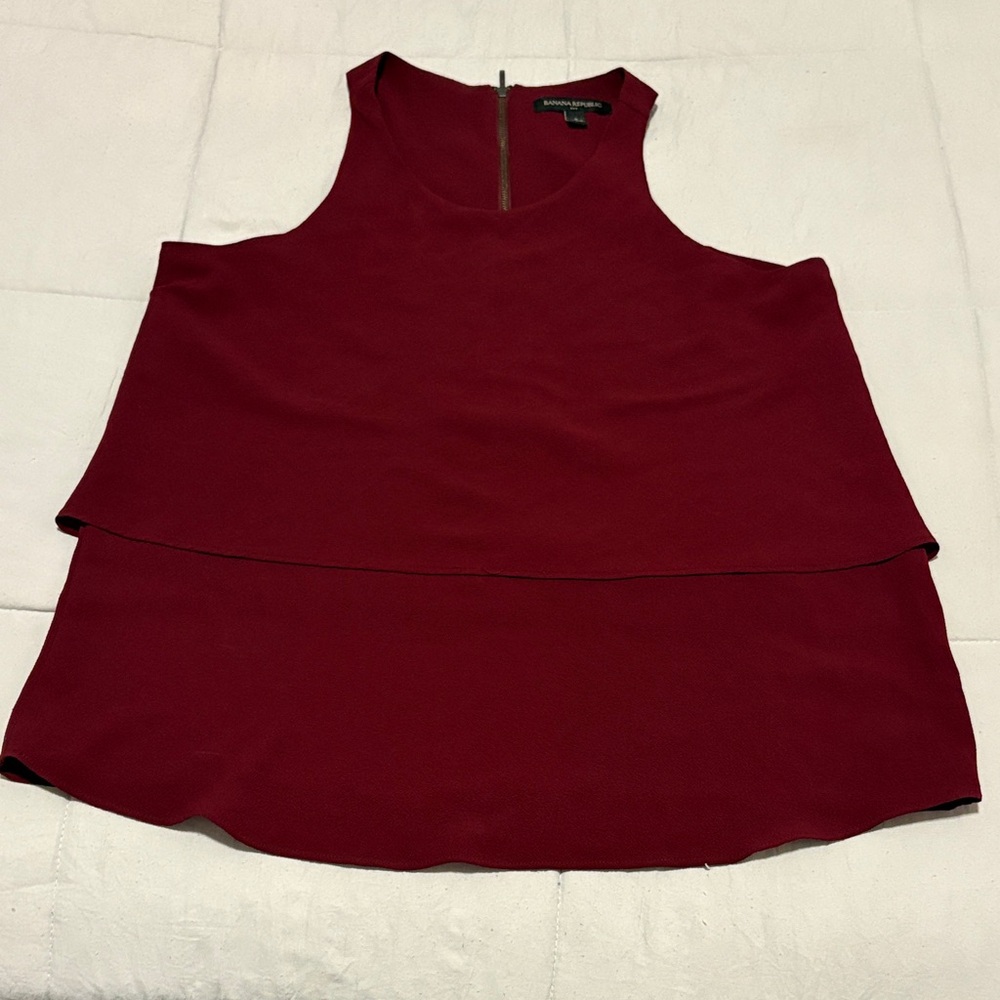 Banana Republic Layered Sleeveless Top - Wine